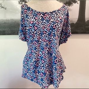 Lands End Floral Tee